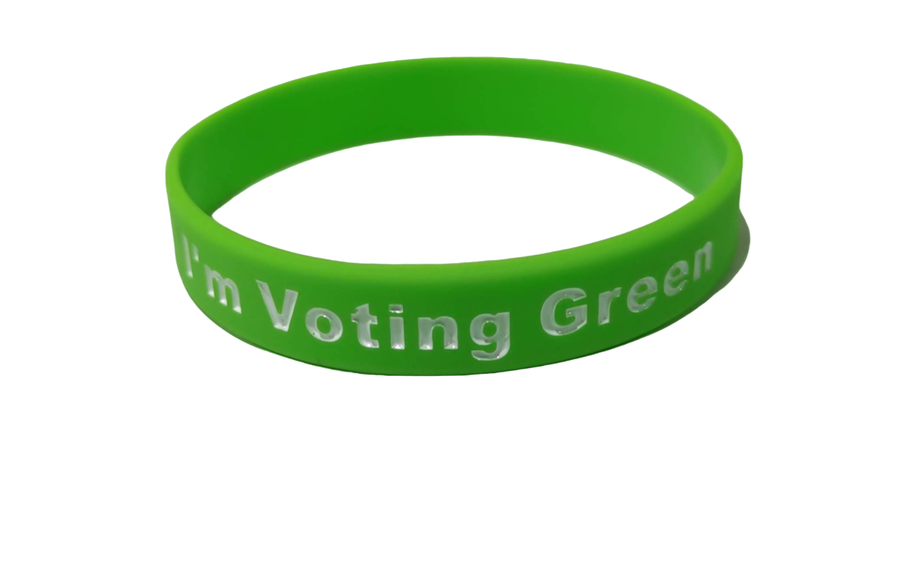 I'm Voting Greens Wristband