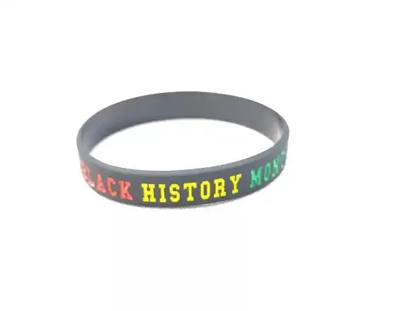 Black History Month Wristband - Silicone Wristband Celebrate Black History Month