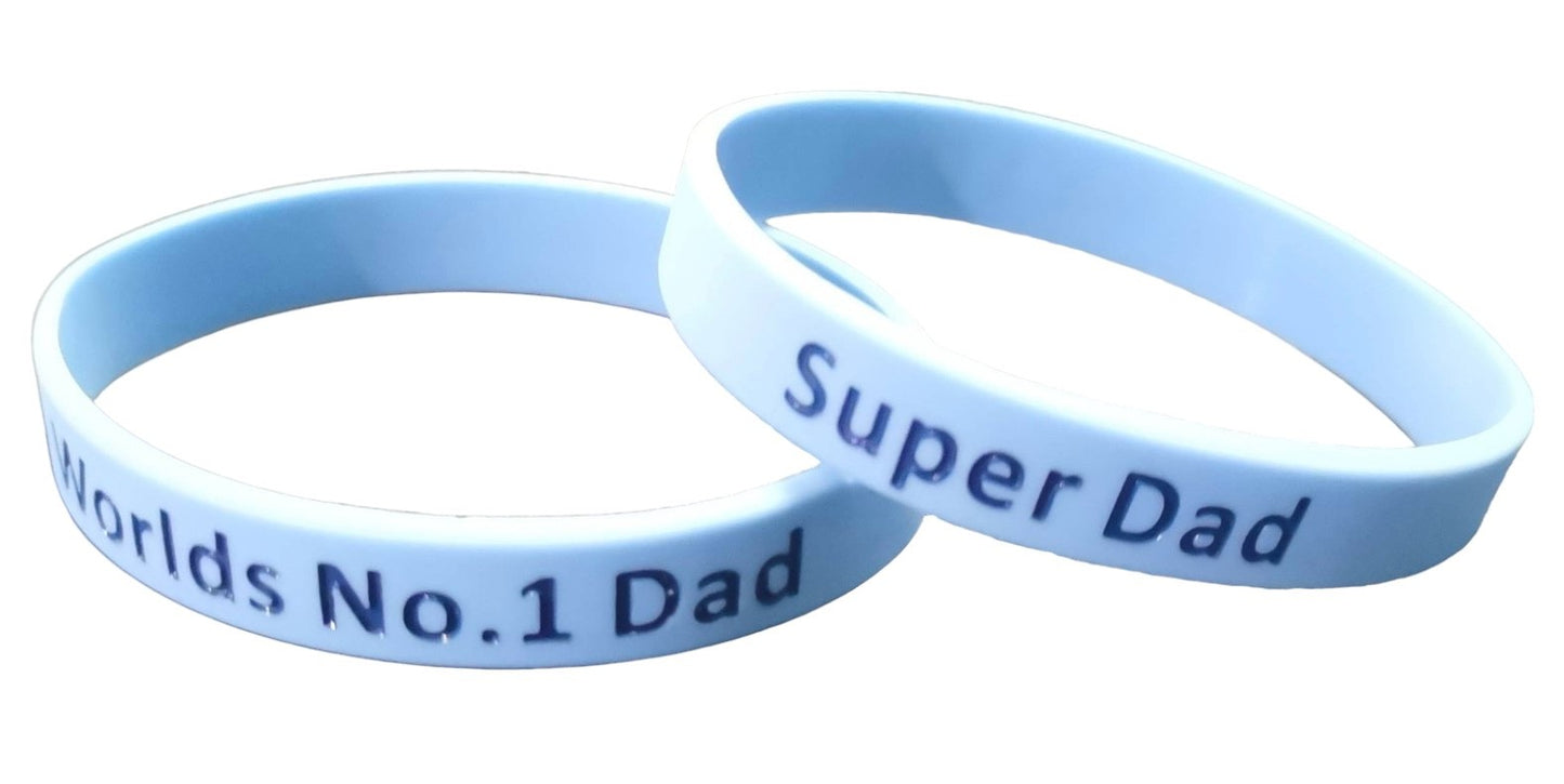 Fathers Day Gift Wristband, small Fathers Day Gift, 100% Silicone
