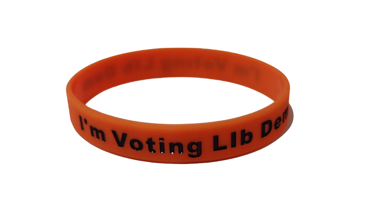 I'm Voting Lib Dem's Wristband